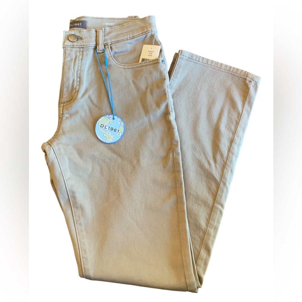 DL1961 Boys Brady Slim Pants Size 14 Khaki Kids Active Fabric